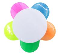 Multi Colored Highlighters - 5 Colors Fluorescent Marker Pen Cute Petal Shape Pen Funny Tire Style Highlighter | Creative Student Teacher Supplies For Tra Logging