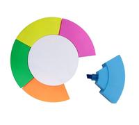 Multi Colored Highlighters, Petal Shape Fluorescent Pens, Cute Tire Design Marker Set, Bright Ink Highlighter Markers, for Students Teachers School Office Supplies Use