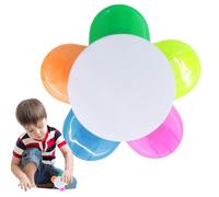 Multi-Colored Highlighters - Petal-Shaped Fluorescent Markers 9.5x9.5x2cm & 10x10x2cm | Portable Student Pens For School, Study, Notes, And Coloring And Light Highlighters.