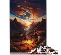 Multi Colored Sand Dunes 500 Piece Jigsaw Puzzle for Adults & Age 18 Years Up - Family Activity Jigsaw Puzzles Educational Games Difficult And Challenge 500pcs (52x38cm)