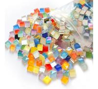 Multi-Colored Square Glass Mosaic Tiles