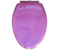 Multi-Colored Thickened Toilet Seat Cover - Slow-Close Noise Reduction Plastic Available in 5 Vibrant Colors - Purple Option Included.