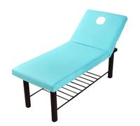 Multi Colors Skin Friendly Mattress Massage Table Bed Sheet Elastic Full Cover Rubber SPA Treatment With Hole(SKY BLUE)