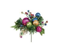 Multi Colour Ball Berry Pick Christmas Decoration
