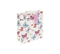 Multi Colour Butterfly Design Medium Gift Bag