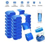 Multi-Colour Diaper Pails Refills For Tommee Tippee Sangenic Simplee or Twist&click For Angelcare For Genie For Munchkin Pails 5Pcs-Blue