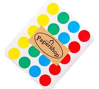 Multi-Colour Dot Stickers (x80) - 2cm Circle/Spot/Round Labels - Red, Blue, Green, Yellow