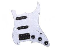 Multi Colour Electric Guitar Pickguard And Black SSH Loaded Prewired Scratchplate Assembly 11 X Mounting Screws(7)