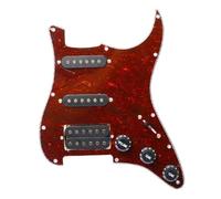Multi Colour Electric Guitar Pickguard And Black SSH Loaded Prewired Scratchplate Assembly 5 Way Converter PVC Pickguard(7)