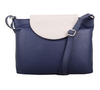 Multi-Colour Genuine Leather Cross Body / Shoulder Bag VALITA Navy One Size
