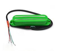 Multi Colour Humbucker Twin Blade Pickup Mini Humbucker Dual Rail 9K For FD ST Electric Guitar(Green)