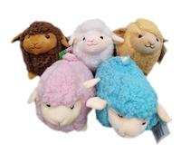 Multi-Colour Mini Lambs Plush | Soft, Pastel-Toned Mini Lambs in Assorted Colours | Pocket-Sized Plushies for Kids, Parties & Collectors | Cute, Cuddly & Colourful Farm Friends