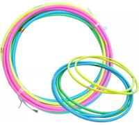 Multi-Colour Plain Hula Hoops 55cm Diameter Plastic,For Adults Teen Outdoor Activity, Exercise Garden Playing (6)
