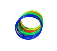 Multi-colour Plastic Solid Plain Hula Hoops Kids Fun Activity Games Adults Fitness Exercise Hoops Sporting Good Fitness (Small, 1)