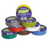 Multi-Colour PVC Electrical Insulation Tape ROLL 19MM 10 Pack