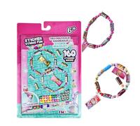 Multi-Colour Sticker Rolls Bracelets Making Kit, Bracelet Making Kit Craft Set, 160 Stickers with Beads & Charms, Creative DIY Sticky Rolls Bracelet for Girls, Birthday Party & Arts Activities