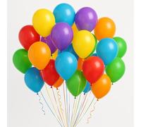 Multi Coloured Balloons 10 Inch 25 Pcs Rainbow Party Pack for Kids Birthday Wedding Proposal Baby Shower Anniversary Mixed Colour Decoration