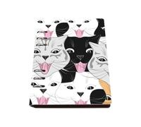 Multi Coloured Cats A5 Notebook, Pu Leather A5 Notebooks, Lined Paper Notebook Lined 180Pages/90Sheets, Workbooks for Note Taking, Journal for Dairy, Office Paper Products Journal Diary