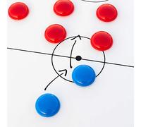 Multi-Coloured Coaching Board Magnets | Packs Of 12 Sports Tactical Markers | Choose Your Colour! (Red/Blue [24pk])