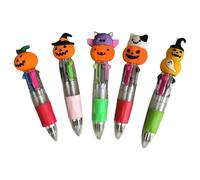 Multi-coloured Pens Set,Mini Retractable Fun Pens for Kids,Four Color Halloween Ballpoint Portable,Novelty Pen for Party Bag & School Class Gifts,Pumpkin Stationery Supplies,Randomness Issued(1PC)