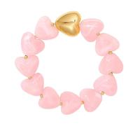 Multi-coloured resin bead bracelet, decoration jewellery colourful and portable | summer bracelet heart beads - for travel to the beach mother friends wife sisters girlfriend, Se référer à la
