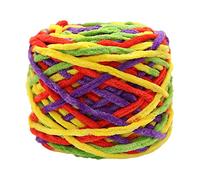Multi Coloured Yarn,Knitting Scarves Yarn, Hand Knitting Crochet Yarn 165g Multicolor Wool Cotton Blend for Craft Projects(#05)