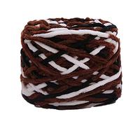 Multi Coloured Yarn,Knitting Scarves Yarn, Hand Knitting Crochet Yarn 165g Multicolor Wool Cotton Blend for Craft Projects(#03)