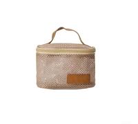 Multi-Compartment Camping Organizer Bag Black | Holds for travel cosmetics, toiletries, lightweight design, 16x15x14cm dimensions, easy carry