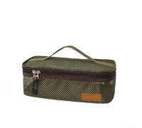 Multi-Compartment Camping Organizer Bag Black | Holds for travel cosmetics, toiletries, lightweight design, 16x15x14cm dimensions, easy carry