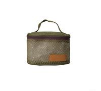 Multi-Compartment Camping Organizer Bag Black | Holds for travel cosmetics, toiletries, lightweight design, 16x15x14cm dimensions, easy carry