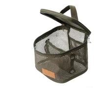 Multi-Compartment Camping Organizer Bag Black | Holds for travel cosmetics, toiletries, lightweight design, 16x15x14cm dimensions, easy carry