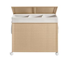 Multi-compartment laundry basket