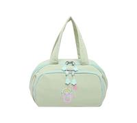Multi Compartment Makeup Bag with Handle and Wear Resistant Toiletry Cosmetic Bags for Efficient Beauty Routine Pastel White Bucket Travel Case Quilted Large Capacity Portable Toiletry Adjustable