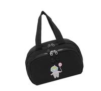 Multi Compartment Makeup Bag with Handle and Wear Resistant Toiletry Cosmetic Bags for Efficient Beauty Routine Pastel White Bucket Travel Case Quilted Large Capacity Portable Toiletry Adjustable