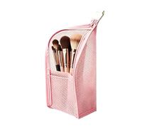 Multi-Compartment Portable Mesh Toiletry Bag for Home Bathroom Gym Hotel Camping Holiday Beach, pink, Please refer to the description, Please refer to description