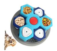 Multi Compartment Rotating Dog Bowl for Fast Eating Pets to Promote Good Behavior and Reduce Choking Risk Food Puzzle for Dogs