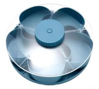 Multi Compartment Rotating Serving Tray, 360 Degree Spin Snack Platter for Cheese Fruits Meats, Perfect for Party and Game Night(Blue)