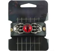 Multi-Component Guitar Mute Wrap With Eyes Design Integrates Polyester Zinc Alloy And Fabric Layers For Long-Term Dampening Reliability(Red)