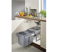 Multi Container Waste BOY Pull Out Kitchen Cabinet Cupboard Bin 32L