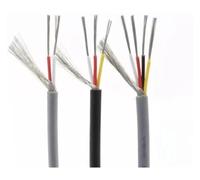 Multi-Core Twisted Pair Wire, 28AWG Shielded Audio Twisted Pair Cable Multicolor 10 Meters 2-8 Cores(Grijs,10M-28AWG (2CORES))