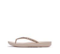 Multi-Crystal Flip Flops Women FitFlop Iqushion Beige 41