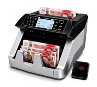 Multi-Currency Money Counter, GBP EUR USD Banknote Counter with UV &MG Detection, LCD & External Display,Add & Batch Modes,Cash Countter for Shops，Offices and Businesses
