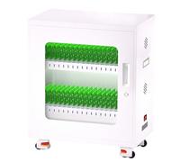 Multi-Device Charging Cabinet with Lockable Storage for Classroom, Library, and Office Organization