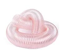 Multi-Diameter PU Duct Hose, Copper-Plated Steel Wire Flexible Hose, Clear Anti-Static Ducting for Garage & Factory Dust Extraction(L 10m(33 Ft),Dia-180MM (7 Inch))