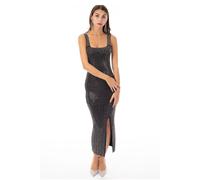 Multi Diamond Sequin Maxi Dress CY Black S/M