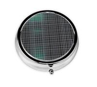 Multi-Dimensional Line Space3 Compartment Pillbox, A Portable Medicine Box That Holds Vitamins, &Medications, Fish Oil and Supplements.