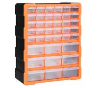 vidaXL Multi-drawer Organiser with 39 Drawers Tool Box Storage Cabinet Unit