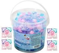 Multi Effect Laundry Pods with Scent Booster Beads | Water soluble film, concentrated cleaning formula, bucket bulk packaging, gentle on baby sensitive skin