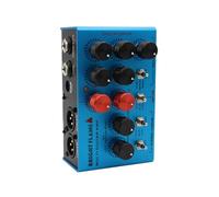 Multi Effects Guitar Pedal with Classic Amp Models, Aluminum Blue Compact Size - Stereo Amp Simulation, Flexible Connectivity, Ideal for Guitar and Bass Players