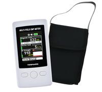 Multi-Field EMF Meter Pocket ELF RF Gauss Meter 2000mG Electromagnetic Electric RF Field Strength Tester with Warning Indicator